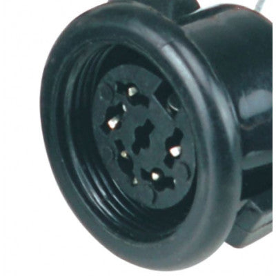 An MX 3 Pin DIN Female Socket Industrial Chassis Mounting with Locking System (MX-764)