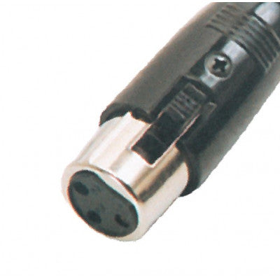 An MX 3 Pin MIC Female Extension Socket Connector XLR with Black Coating (MX-1015)