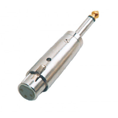 An MX 3 Pin MIC Female Extension Socket XLR To MX 6.35mm P-38 Mono Male Plug Connector (MX-1019)