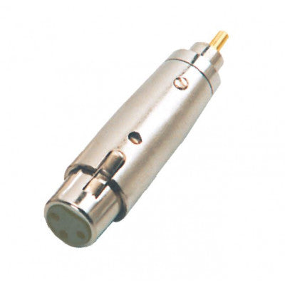 An MX 3 Pin MIC Female Extension Socket XLR To MX RCA Male Plug Connector Pin Gold Plated (MX-1021)