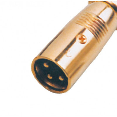 An MX 3 Pin MIC Male Plug Connector XLR 24K Gold Plated (MX-1016)