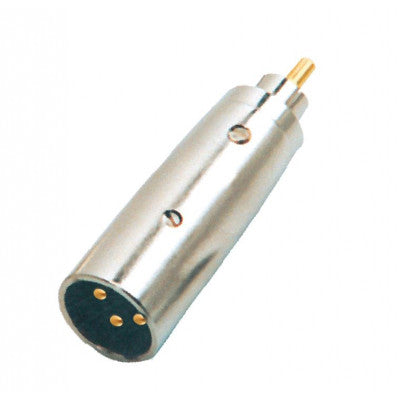 An MX 3 Pin MIC Male Plug Connector XLR To MX RCA Male Plug Connector Pin Gold Plated (MX-1020)