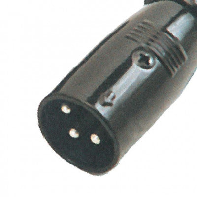 An MX 3 Pin MIC Male Plug Connector XLR with Black Coating (MX-1014)