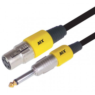 An MX 3 Pin MIC XLR Female Socket To P-38 Mono Male Plug Cord 1.5 Meter (MX-3742)