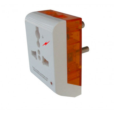 An MX 3 Pin Universal Multi Connector 5 Amp Polycarbonate Moulding with LED Indicator and Surge Protector (MX-3216A)