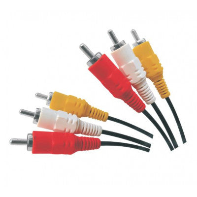 An MX 3 RCA Male Plug To MX 3 RCA Male Plug Cord Nickle Plated 1.5 Meters  (MX-733)