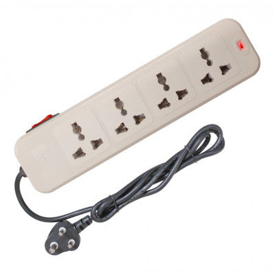 An MX 4 Outlet Universal Power Strip 5 Amp with Power Indicator and Circuit Breaker Switch 1.5 Meter (MX-3425)
