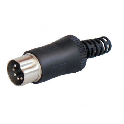 An MX 4 Pin DIN Male Connector Copper Plated Plug (MX-107)