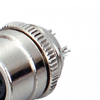 An MX 4 Pin Mini DIN Female Socket Connector Chassis Type with Nut (MX-2530)