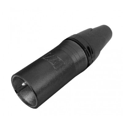An MX 4 Pin XLR MIC Male Connector Black Coating (MX-3222)