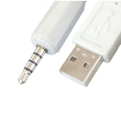 An MX 4 Pole EP Stereo Male Plug 3.5mm To MX USB A Male Plug Cord 0.17 Meter (MX-2859)