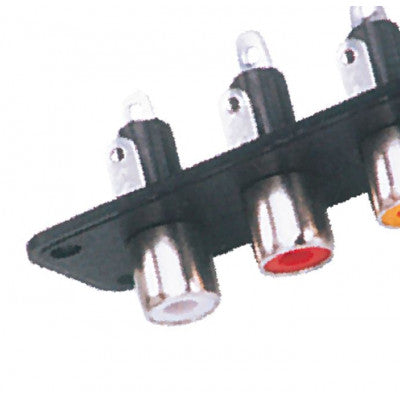 An MX 4 Way RCA Female Socket Connector (MX-1369)