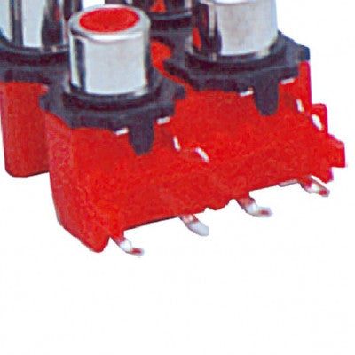 An MX 4 Way RCA Female Socket Connector PCB Mounting (MX-1259)