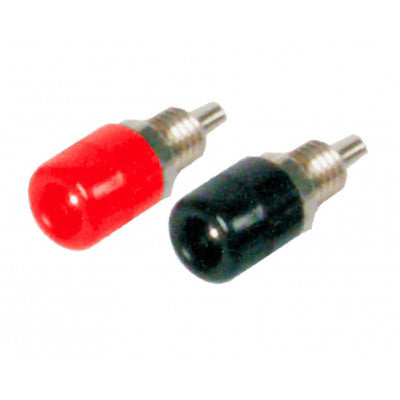 An MX 4mm Banana Female Socket Connector Mini Red and Black Pair (MX-1413)