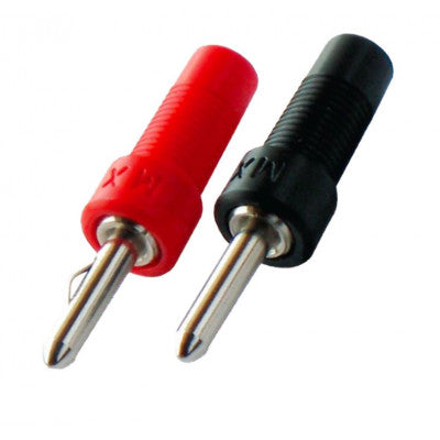 An MX 4mm Banana Male Connector SP-14 Red and Black Pair (MX-2775)