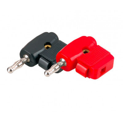 An MX 4mm Banana Right Angle Male Connector Stackable From Rear For 2mm Male Plug Spring Loaded Cable Entry Beryllium Copper (MX-1402)