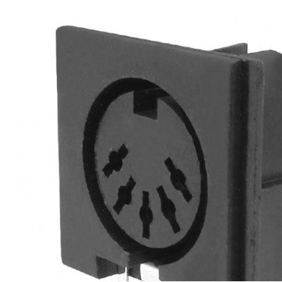 An MX 5 Pin DIN Female Connector PCB Mounting Plastic (MX-445)