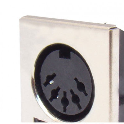 An MX 5 Pin DIN Female Connector PCB Mounting With Shielding (MX-445A)