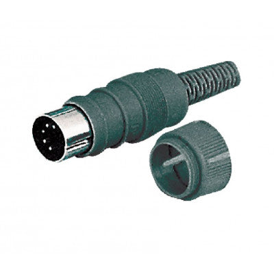 An MX 5 Pin DIN Male Plug 45 Degree Industrial with Locking System (MX-761)