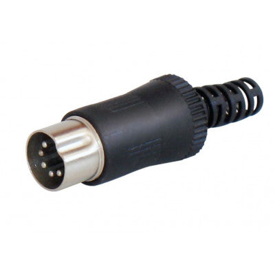 An MX 6 Pin DIN Male Connector Copper Plated Plug (MX-109)