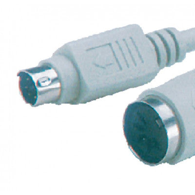 An MX 6 Pin Mini DIN Male Plug To MX 5 Pin Female Socket Cord with 0.60 Meter Wire (MX-275)