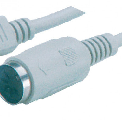 An MX 6 Pin Mini DIN Male Plug To MX 5 Pin Female Socket Cord with 0.60 Meter Wire (MX-275)