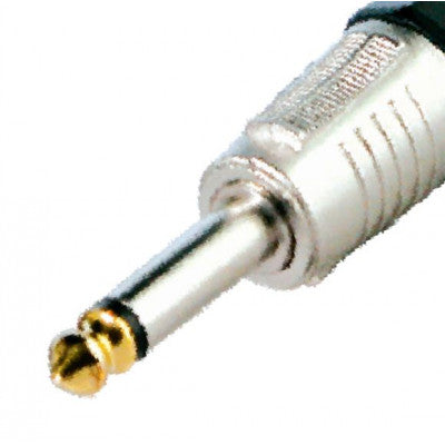 An MX 6.35mm P-38 Mono Male Plug Connector with Golden Tip Heavy Duty (MX-1865)