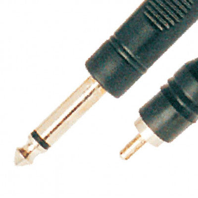An MX 6.35mm P-38 Mono Male Plug To MX RCA Male Plug Cord Super Deluxe 1.5 Meter (MX-643A)