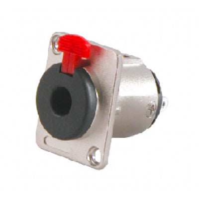 An MX 6.35mm P-38 Stereo Female Socket Locking Type Panel Mounting Connector (MX-1872A)