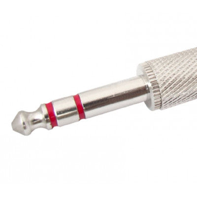 An MX 6.35mm P-38 Stereo Male Connector Full Metal With Spring Copper Plated (MX-75)