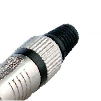 An MX 6.35mm P-38 Stereo Male Connector with Golden Tip Heavy Duty (MX-1867)