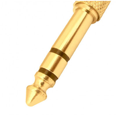 An MX 6.35mm P-38 Stereo Male Plug To MX 3.5mm EP Stereo Female Connector Full Metal Gold Plated (MX-139)
