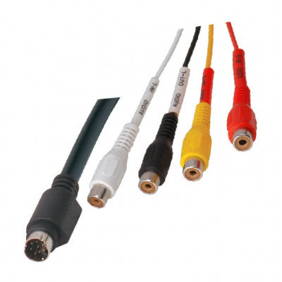 An MX 8 Pin Mini DIN Male Plug To MX 4 RCA Female Socket Cord 1.5 Meter (MX-2395)