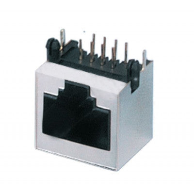 An MX 8P8C PCB Type Moulder Female Socket Connector Horizontal with Shield C-5 (MX-2238)