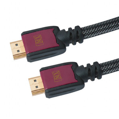 An MX Advanced High-Speed HDMI Cable 1.4 Version with Nylon Mesh and Suppression Core 10 Meter - 26AWG (MX-3376C)