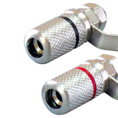 An MX Army Type Binding Post Terminal Heavy Duty Full Metal 15 Amp Red and Black Pair (MX-753)