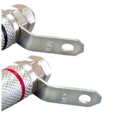 An MX Army Type Binding Post Terminal Heavy Duty Full Metal 15 Amp Red and Black Pair (MX-753)