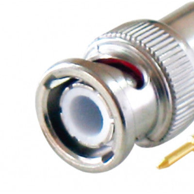An MX BNC Male Plug Connector Clamp Type Industrial with Teflon RG-58/U (MX-179)