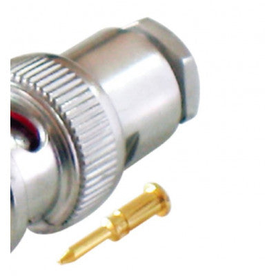An MX BNC Male Plug Connector Clamp Type Industrial with Teflon RG-58/U (MX-179)