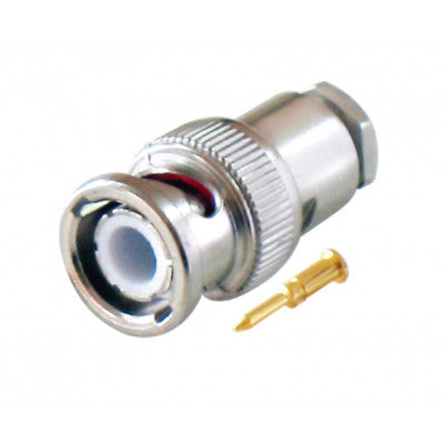 An MX BNC Male Plug Connector Clamp Type Industrial with Teflon RG-58/U (MX-179)