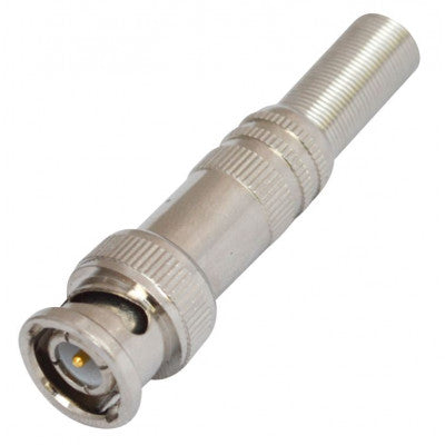An MX BNC Male Plug Connector Full Metal with Spring (MX-3552)