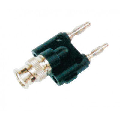 An MX BNC Male Plug to Double 4mm Banana Male Plug Connector Beryllium Copper (MX-1439)