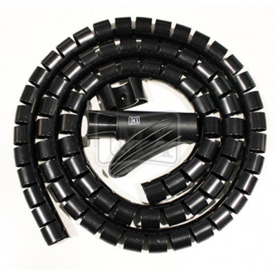 An MX Cable Cover Wire Mesh 10mm Easy Cable Organizer Cable Management 1.5 Meter - BLACK (MX-2696D)