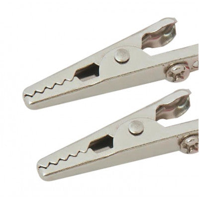 An MX Crocodile Clip Thump Type 10 Amps Red and Black Pair (MX-522)