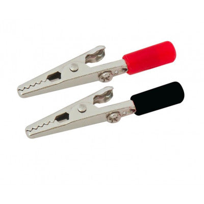 An MX Crocodile Clip Thump Type 10 Amps Red and Black Pair (MX-522)