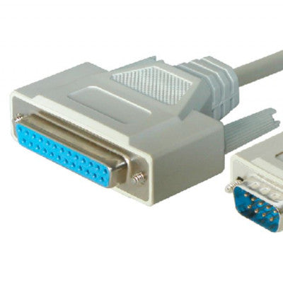 An MX DB 09P Male To MX DB 25P Female 9C Moulded Modem Cable 1.5 Meter (MX-2047)