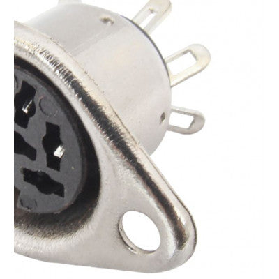 An MX DIN Female Connector Metal 8 Pin Socket (MX-126)