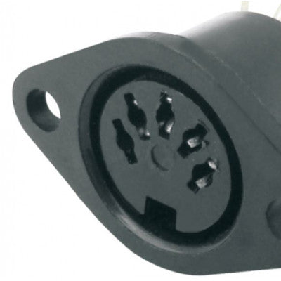 An MX DIN Female Connector Plastic with Earthing Contact 5 Pin Socket (MX-361)