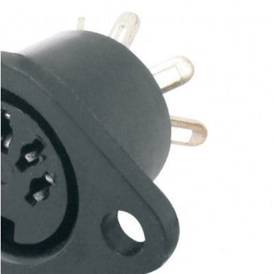 An MX DIN Female Connector Plastic with Earthing Contact 5 Pin Socket (MX-361)