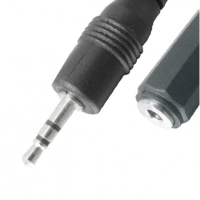 An MX EP Stereo Male Plug 2.5mm To MX EP Stereo Female Socket 3.5mm Cord 0.17 Meter (MX-2983)